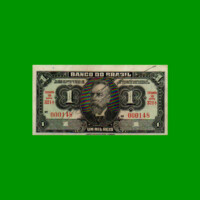 BILLETE DE BRASIL 1 MIL RIES, PICK 110B, AÑO 1923, ESTADO MUY BUENO+ .-