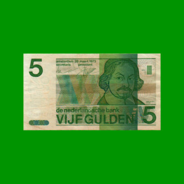 BILLETE DE HOLANDA 5 GULDEN, PICK 95, AÑO 1944, ESTADO MUY BUENO.-