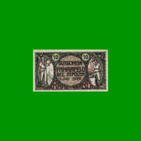BILLETE DE AUSTRIA NOTGELD CIUDAD DE FAHRAFELD 10 HELLER, ESTADO EXCELENTE+ .-