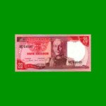 BILLETE DE ANGOLA 20 ESCUDOS, PICK 99, AÑO 1972, ESTADO SIN CIRCULAR.-