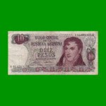 REPOSICION BILLETE PESOS LEY 18.188 $ 10,00, BOT 2358, ESTADO BUENO.-