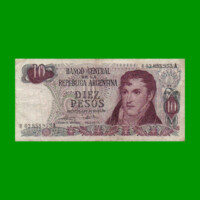 REPOSICION BILLETE PESOS LEY 18.188 $ 10,00, BOT 2358, ESTADO BUENO.-