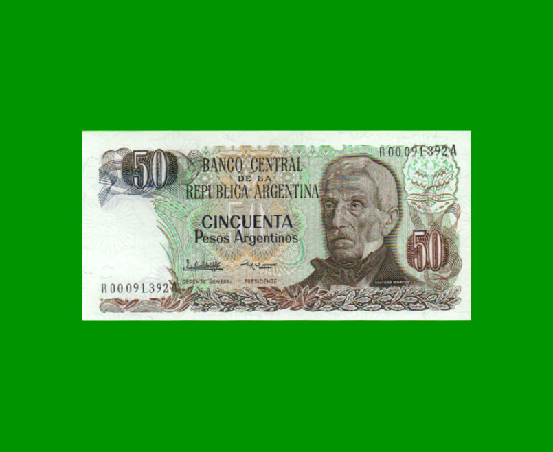 REPOSICION BILLETE PESOS ARGENTINOS $ 50,00, BOT 2620, ESTADO SIN CIRCULAR.-