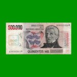 REPOSICION BILLETE DE 500.000 AUSTRALES TRANSITORIOS, BOT 2898, ESTADO BUENO.-