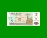 BONO DE SAN LUIS, 5 SAN LUIS, EC 429, AÑO 2002, ESTADO SIN CIRCULAR.-