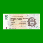 BONO REPOSICION DE CORRIENTES $ 10,00, EC 319R, ESTADO MUY BUENO- .-