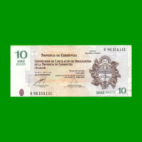 BONO REPOSICION DE CORRIENTES $ 10,00, EC 319R, ESTADO MUY BUENO- .-