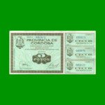 BONO DE CORDOBA $ 5,00, EC 260, AÑO 1995, SERIE A, ESTADO EXCELENTE+ .-