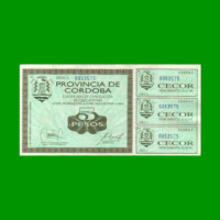 BONO DE CORDOBA $ 5,00, EC 260, AÑO 1995, SERIE A, ESTADO EXCELENTE+ .-