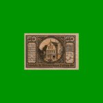 BILLETE DE ALEMANIA NOTGELD CIUDAD DE HAMBURGO 50 CENTAVOS, M. M. 580.1, ESTADO EXCELENTE.-