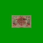 BILLETE DE AUSTRIA NOTGELD CIUDAD DE IGLS TISOL 20 HELLER, ESTADO MUY BUENO+ .-