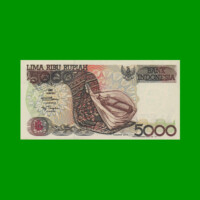 BILLETE DE INDONESIA 5.000 RUPIAS, PICK 130f, AÑO 1992/1997, ESTADO SIN CIRCULAR.-