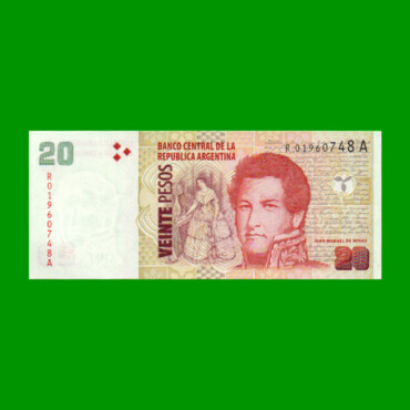 REPOSICION BILLETE CONVERTIBLE SEGUNDO DISEÑO $ 20,00, BOT 3531, ESTADO SIN CIRCULAR.-