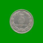 MONEDA DE ARGENTINA, M$N 2DA CIRCULACION, 0,05 CTVOS, AÑO 1924, ESTADO USADA.-
