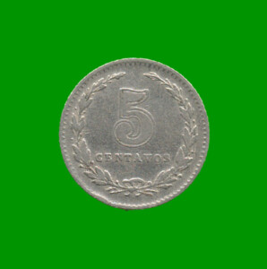 MONEDA DE ARGENTINA, M$N 2DA CIRCULACION, 0,05 CTVOS, AÑO 1924, ESTADO USADA.-