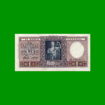 MONEDA NACIONAL $ 1,00, BOT 1913, AÑO 1954, ESTADO EXCELENTE.-