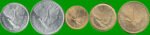 CHILE SET DE CINCO MONEDAS 1/2, 1, 2, 5 Y 10 CENTIMOS, AÑO 1962/ 1965, ESTADO NUEVAS.- - Imagen 2