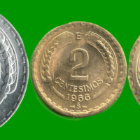 CHILE SET DE CINCO MONEDAS 1/2, 1, 2, 5 Y 10 CENTIMOS, AÑO 1962/ 1965, ESTADO NUEVAS.-