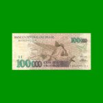 BILLETE DE BRASIL 100.000 CRUZEIROS, PICK 235d, AÑO 1993, ESTADO MUY BUENO- .-
