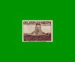 BILLETE DE ALEMANIA NOTGELD CIUDAD DE LEIPZING 50 CENTAVOS, M. M. 784.1, ESTADO EXCELENTE+ .-