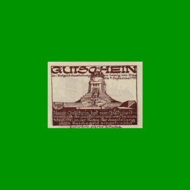 BILLETE DE ALEMANIA NOTGELD CIUDAD DE LEIPZING 50 CENTAVOS, M. M. 784.1, ESTADO EXCELENTE+ .-