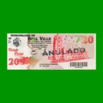 BONO MUNICIPALIDAD DE BELL VILLE $20,00, AÑO 2002/2003, ESTADO EXCELENTE+ .-
