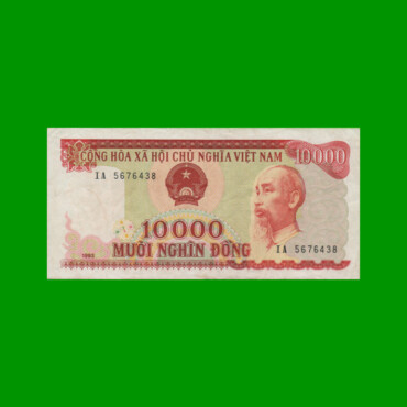 BILLETE DE VIETNAM 10.000 DONG, PICK 115, AÑO 1993, ESTADO MUY BUENO.-