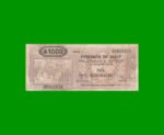 BONO DE JUJUY 1.000 AUSTRALES, EC 020, AÑO 1989, ESTADO BUENO+ .-