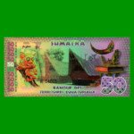 BILLETE DE ISLA ISABELA 50 FRANCOS, POLYMERO FANTASIA, AÑO 2015, ESTADO SIN CIRCULAR.-