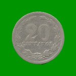 MONEDA DE ARGENTINA, M$N 2DA CIRCULACION, 0,20 CTVOS, AÑO 1924, ESTADO USADA.-