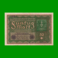 BILLETE DE ALEMANIA 50 MARCOS, PICK 66, AÑO 1919, ESTADO MUY BUENO- .-