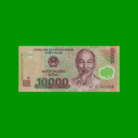 BILLETE DE VIETNAM 10.000 DONG, POLYMERO, PICK 119b, AÑO 2007, ESTADO SIN CIRCULAR.-