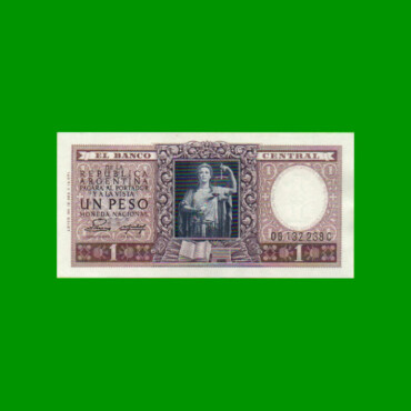 MONEDA NACIONAL $ 1,00, BOT 1913, AÑO 1954, ESTADO SIN CIRCULAR.-