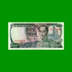 BILLETE DE COLOMBIA $ 200,00, PICK 417b, AÑO 1975, ESTADO EXCELENTE+ .-