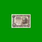 BILLETE DE ESPAÑA 1 PESETA, PICK 139, AÑO 1951, ESTADO MUY BUENO.-