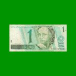 BILLETE DE BRASIL 1 REAL, PICK 243Ac, AÑO 1999, ESTADO BUENO+ .-