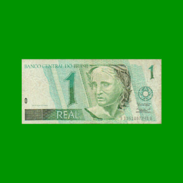 BILLETE DE BRASIL 1 REAL, PICK 243Ae, AÑO 1999, ESTADO BUENO+ .-