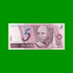 BILLETE DE BRASIL 5 REALES, PICK NEW, N° CAT 275, AÑO 2003, ESTADO SIN CIRCULAR.-