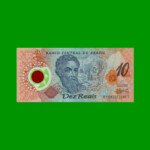 BILLETE DE BRASIL 10 REALES, CONMEMORATIVO, POLYMERO, PICK 248a, AÑO 2000, ESTADO SIN CIRCULAR.-