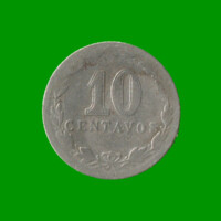 MONEDA DE ARGENTINA, M$N 2DA CIRCULACION, 0,10 CTVOS, AÑO 1925, ESTADO USADA.-