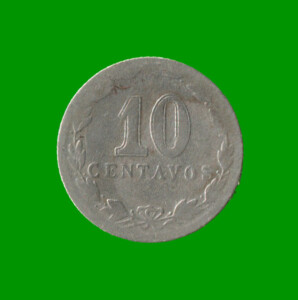 MONEDA DE ARGENTINA, M$N 2DA CIRCULACION, 0,10 CTVOS, AÑO 1925, ESTADO USADA.-