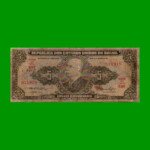 BILLETE DE BRASIL 5 CRUZEIROS, PICK 158a, AÑO 1953, ESTADO REGULAR.-