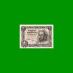 BILLETE DE ESPAÑA 1 PESETA, PICK 139, AÑO 1951, ESTADO EXCELENTE.-