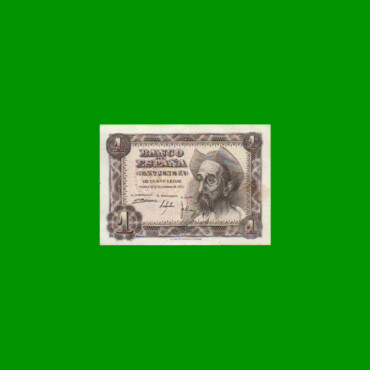 BILLETE DE ESPAÑA 1 PESETA, PICK 139, AÑO 1951, ESTADO EXCELENTE.-