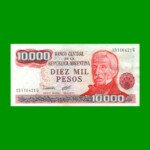 PESOS LEY 18.188 $10.000,00, BOT 2492, AÑO 1980, ESTADO EXCELENTE.-