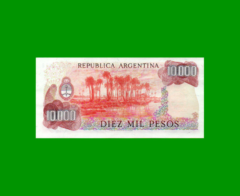 PESOS LEY 18.188 $10.000,00, BOT 2492, AÑO 1980, ESTADO EXCELENTE+ .- - Imagen 2