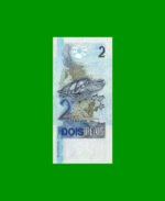 BILLETE DE BRASIL 2 REALES, PICK 249, N° CAT 256, AÑO 2003, ESTADO SIN CIRCULAR.- - Imagen 2
