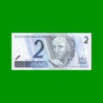 BILLETE DE BRASIL 2 REALES, PICK 249, N° 259, AÑO 2008, ESTADO EXCELENTE+ .-