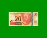 BILLETE DE BRASIL 20 REALES, PICK NEW, N° CAT 306, AÑO 2007, ESTADO SIN CIRCULAR.-