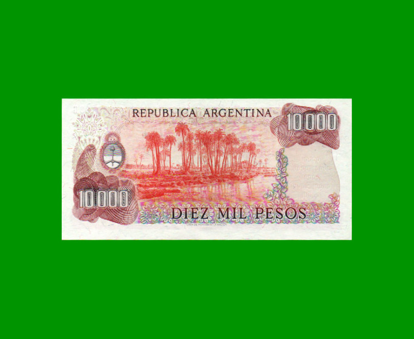 PESOS LEY 18.188 $10.000,00, BOT 2495, AÑO 1983, ESTADO SIN CIRCULAR.- - Imagen 2